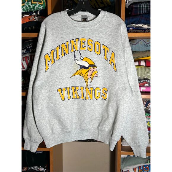 Vintage 90s NFL Minnesota Vikings Logo Sweater - Picture 1 of 7